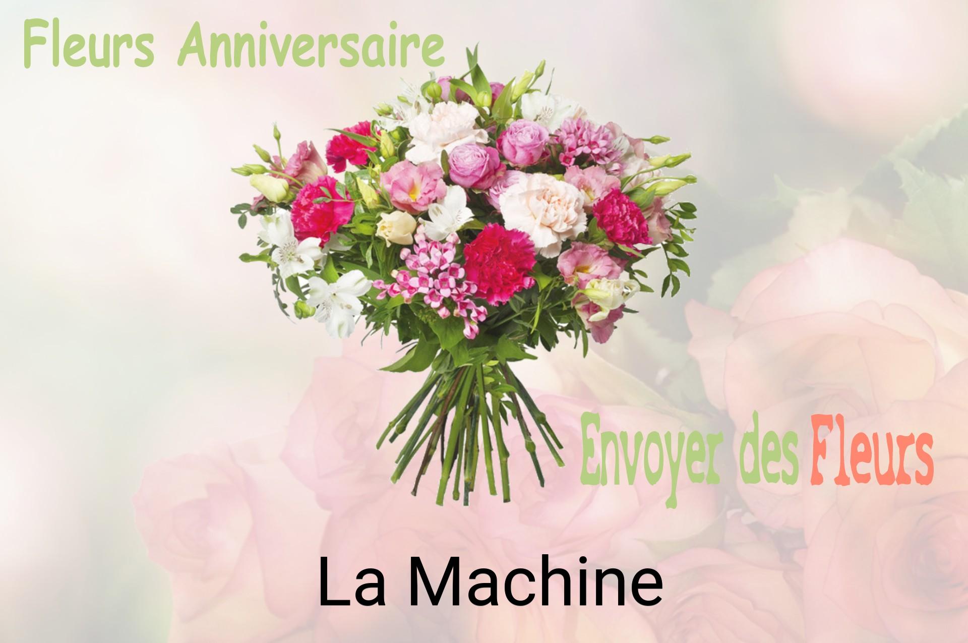 Bouquet de fleurs d’anniversaire livré à La Machine