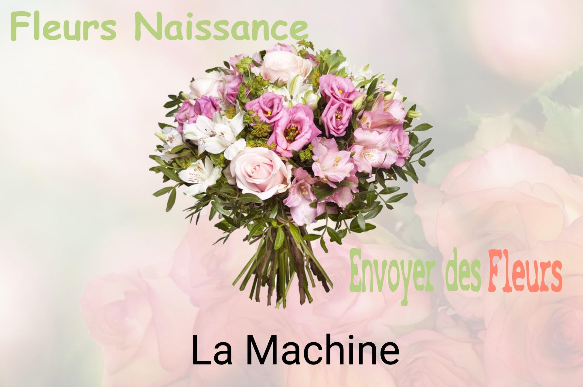 Bouquet de fleurs de naissance livré à La Machine