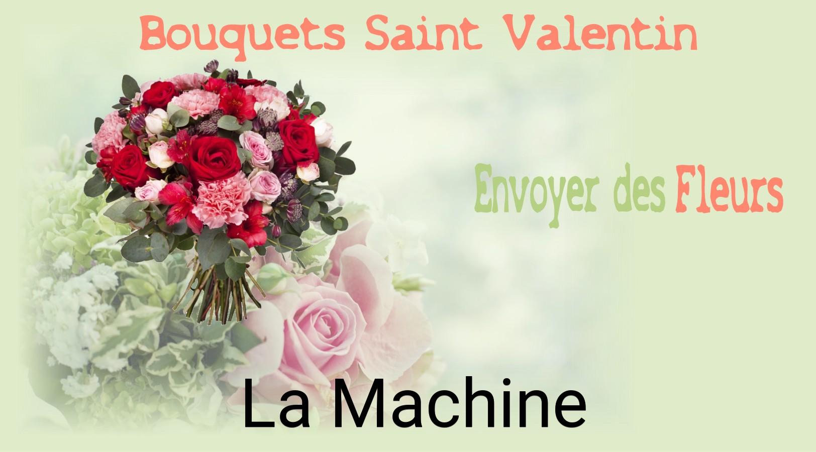 Roses de Saint-Valentin livrées à La Machine